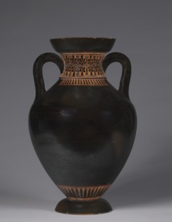 Panathenaic-shaped Amphora, 525-500 BC. Creator: Unknown.