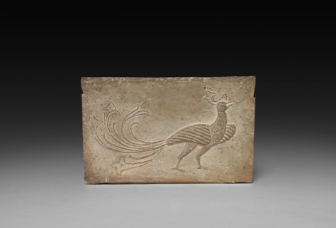 Panel from Model Cooking Stove: Bird and Phoenix, 1st Century BC. Creator: Unknown.