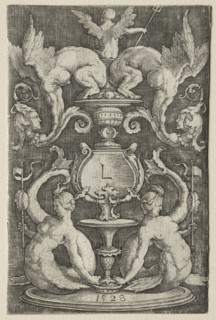 Panel of Ornament, 1528. Creator: Lucas van Leyden (Dutch, 1494-1533).