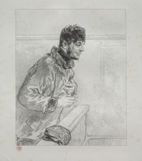 Par-ci, par-lá: I should like to remark to M. Le Président that I have been made to play a part.... Creator: Paul Gavarni (French, 1804-1866).