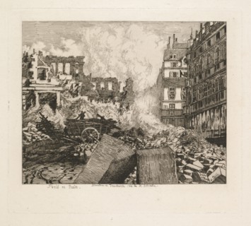 Paris en Train. Démolition du théâtre du Vaudeville: rue du Dix-Decembre, 1869. Creator: Alfred Taiée (French, 1820-1880).