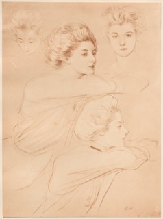 Parisienne, 1898. Creator: Paul César Helleu (French, 1859-1927); Imprimerie Champenois.