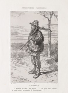 Parsian Physiognomy: Street Sweeper . Creator: Paul Gavarni (French, 1804-1866).