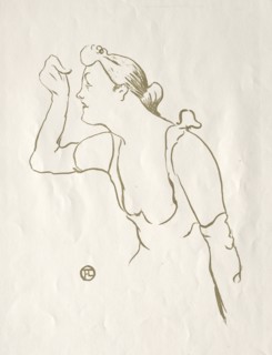 Paula Brébion, 1893. Creator: Henri de Toulouse-Lautrec (French, 1864-1901).
