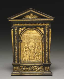 Pax with Christ Appearing to the Apostles, late 1500s. Creator: Valerio Belli (Italian, c. 1468-1546), cast after a model by.