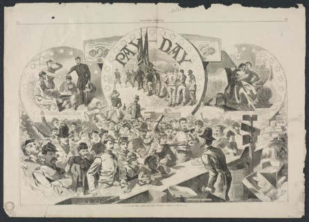 Pay Day in the Army of the Potomac, 1863. Creator: Winslow Homer (American, 1836-1910).