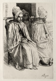 Peasant Woman in the Neighborhood of Boulogne. Creator: Alphonse Legros (French, 1837-1911).