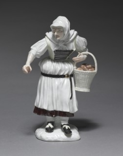 Peasant Woman, 1740-1750. Creator: Meissen Porcelain Factory (German); Johann Joachim Kändler (German, 1706-1768); Peter Reinicke (German, 1715-1768), and/or.