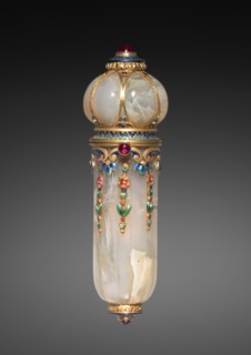 Perfume Vial, c. 1900. Creator: Tecla Firm (French).