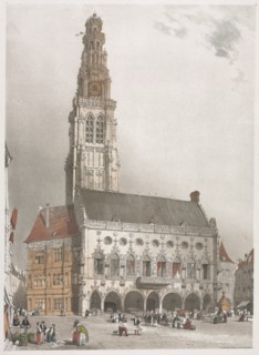 Picturesque Architecture in Paris, Ghent, Antwerp, Rouen, 1839. Creator: Thomas Shotter Boys (British, 1803-1874).