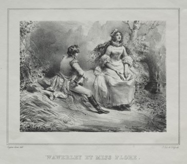 Picturesque Views of Scotland: Waverly and Miss Flora, 1825-1828. Creator: Eugène Louis Lami (French, 1800-1890).