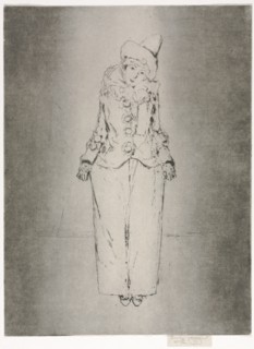 Pierrot en Pied, Portrait of Lady A. C., 1888. Creator: Theodore Roussel (French, 1847-1926).