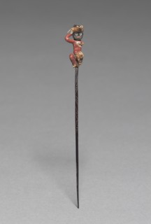 Pin with Yarn Figure, c. 300 BC-AD 200. Creator: Unknown.