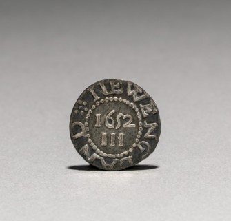 Pine Tree Three Pence (reverse), 1652. Creator: John Hull (American, 1624-1683); Robert Sanderson (American, 1609-1693).