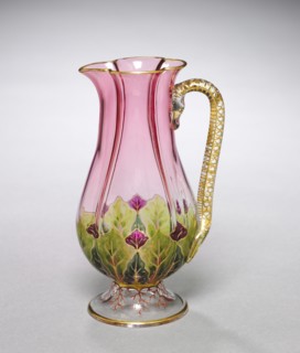Pitcher, 1800s. Creator: J. & L. Lobmeyr (Austrian, Vienna, est. 1823).