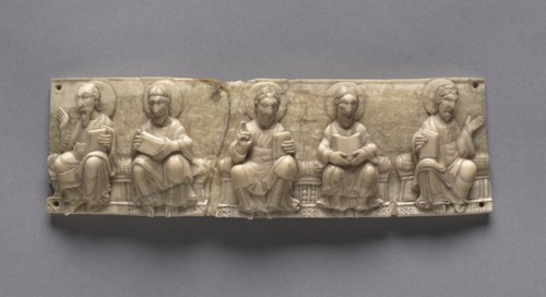 Plaque from a Portable Altar: Christ and the Apostles, 1050-1100. Creator: Unknown.