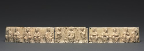 Plaque from a Portable Altar: Christ and the Apostles, 1050-1100. Creator: Unknown.