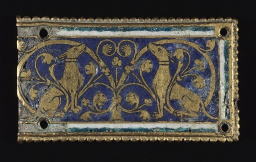 Plaque, probably from a Reliquary Shrine, c. 1200-1250. Creator: Unknown.