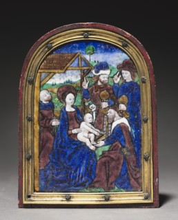 Plaque: Adoration of the Magi, c. 1480-1500. Creator: Monvaerni Master (French).