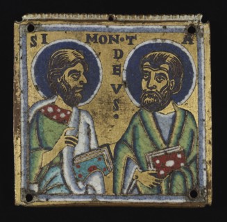 Plaque: Simon and Thaddaeus, c. 1160. Creator: Unknown.