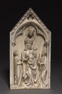 Plaque: The Virgin and Child with Angels, c. 1320-1330. Creator: Unknown.