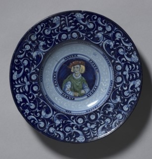 Plate, c. 1525-1530. Creator: Casa Pirota (Italian).