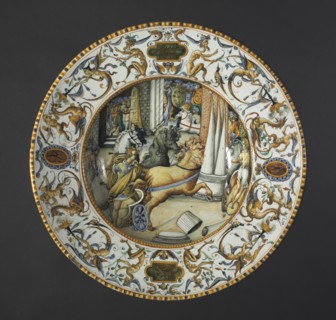 Plate, c. 1560. Creator: Atelier of the Fontana Family (Italian).