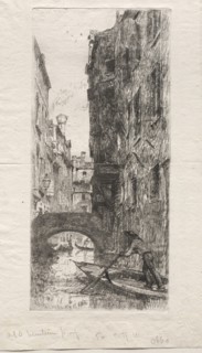 Ponte del Pistor, Venice, 1880. Creator: Otto H. Bacher (American, 1856-1909).