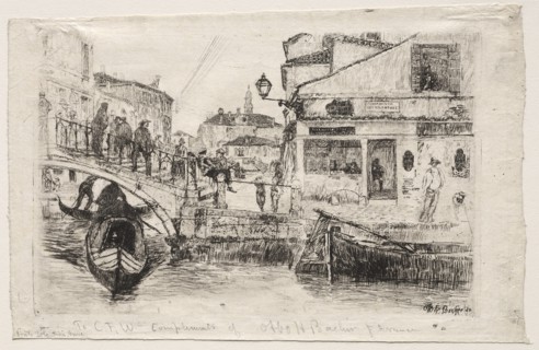 Ponte Tolentine, 1880. Creator: Otto H. Bacher (American, 1856-1909).