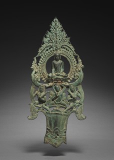 Portable icon of Shakyamuni Buddha in the Earth-touching gesture, late 1100s-early 1200s. Creator: Unknown.