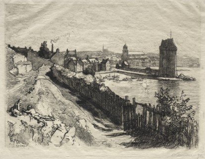 Porte de St. Servan. Creator: Auguste Louis Lepère (French, 1849-1918).