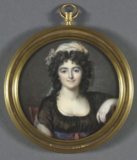 Portrait of a Woman in a Brown Dress, 1795. Creator: François Dumont (French, 1751-1831).
