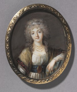 Portrait of a Young Woman, c. 1785. Creator: Charles Henard (French, c. 1757-aft 1814).