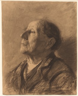 Portrait of an Old Man, c. 1884. Creator: John Kavanagh (American).