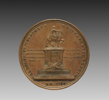 Portrait of Charles IV, King of Spain, and María Luisa, Queen Consort of Charles IV (reverse), 1796. Creator: Manuel Tolsá (Spanish, 1757-1816).