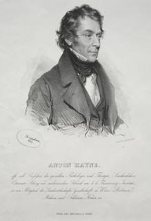 Portrait of Dr. Anton Hayne, 1840. Creator: Joseph Kriehuber (German, 1800-1876).