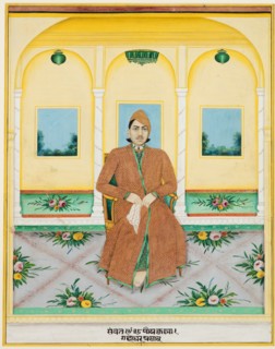 Portrait of Ganadhar Prasad, 1881. Creator: Unknown.