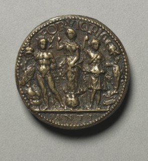 Portrait of Gianfrancesco Gonzaga di Ròdigo, 1443-1496, Lord of Sabbionetta (reverse), 1479. Creator: Antico (Italian, c. 1460-1528).