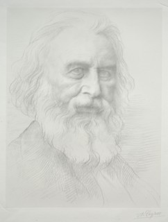 Portrait of Henry Wadsworth Longfellow (2nd Plate). Creator: Alphonse Legros (French, 1837-1911).
