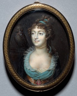 Portrait of Mademoiselle Marie-Anne Adelaide Le Normand, c. 1793. Creator: François Dumont (French, 1751-1831).