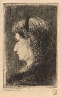 Portrait of Mrs. Israëls, 1875. Creator: Jozef Israëls (Dutch, 1824-1911).