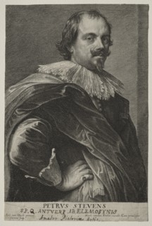 Portrait of Peter Stevens. Creator: Lucas Emil Vorsterman (Flemish, 1595-1675).