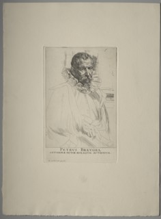 Portrait of Pieter Brueghel. Creator: Anthony van Dyck (Flemish, 1599-1641).