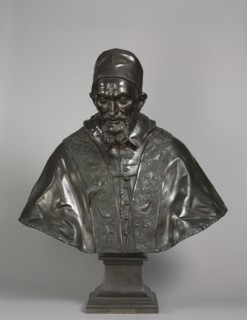 Portrait of Pope Innocent X Pamphili, designed 1647-1648; cast 1650-1700. Creator: Alessandro Algardi (Italian, 1598-1654).