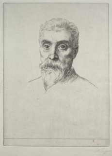 Portrait of Sir Hiram S. Maxim. Creator: Alphonse Legros (French, 1837-1911).
