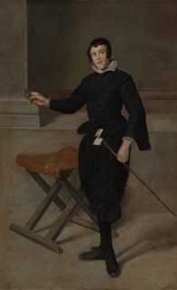 Portrait of the Jester Calabazas, c. 1631-32. Creator: Diego Velázquez (Spanish, 1599-1660).