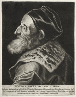 Portrait of Titian, 1661. Creator: Jan Thomas (Flemish, 1617-1678).