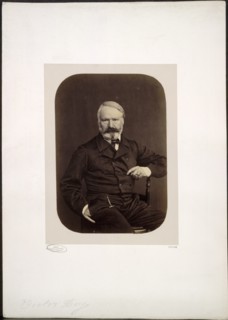 Portrait of Victor Hugo on Guernsey, 1862. Creator: Edmond Bacot (French, 1814-1875).