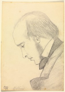 Portrait of William Michael Rossetti, c. 1853. Creator: Christina Georgina Rossetti (British, 1830-1894).