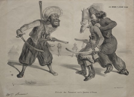 Positions of Power on the Question of the Orient, 1839. Creator: Benjamin (Benjamin Roubaud) (French, 1811-1847); Aubert & Cie.